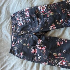 PILCRO The demilune Boot floral boot cut pants P9